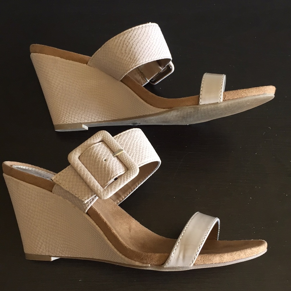 Style & Co Wedge Sandal 7.5 Blush Pink